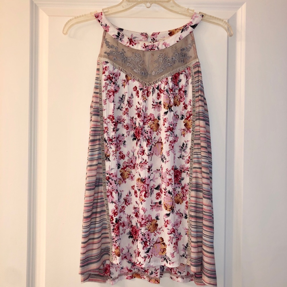 Mystree Sleeveless Boho Tank size S